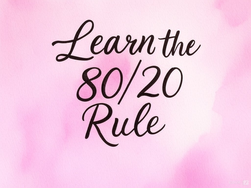 Learn the 80/20 Rule